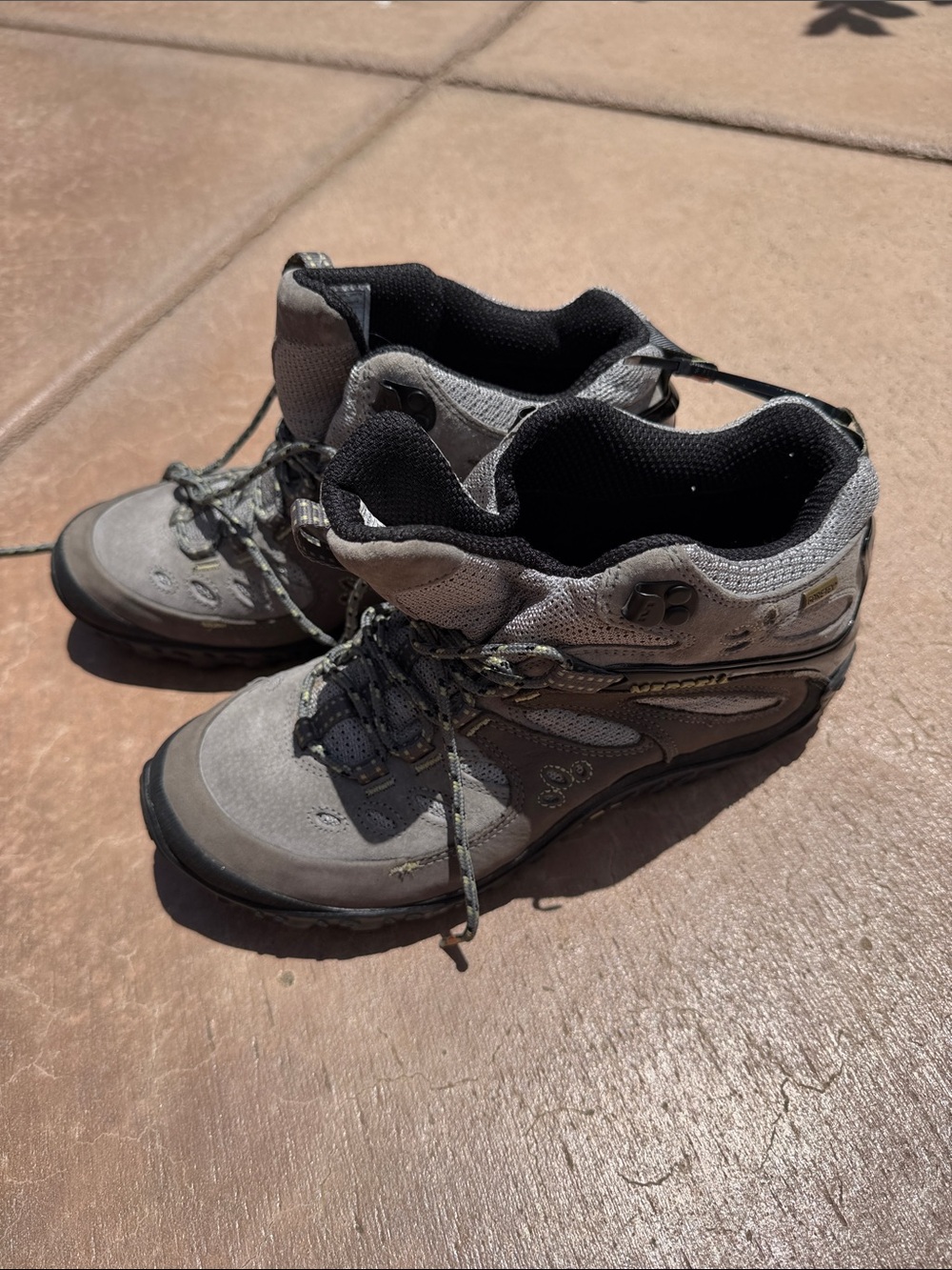 Merrell Gray Lace Up Hiking Boots GTX